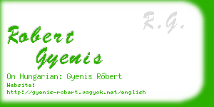 robert gyenis business card